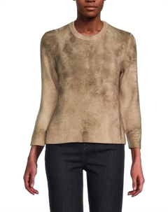 Топ из шерсти и кашемира с принтом тай-дай, цвет Palomino Theory