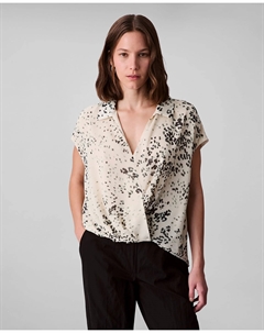 Женская блузка без рукавов, кремовый Calvin klein