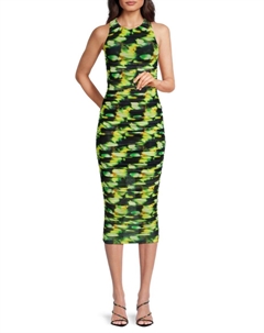 Платье-футляр Lissi с рюшами, цвет Green Multi Cami nyc