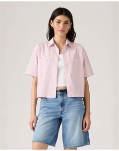 Женская укороченная рубашка с коротким рукавом, розовый Levi's®