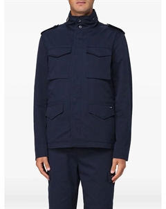 Хлопковая куртка с карманами-клапанами, синий Add