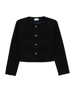 Укороченный жакет Liliuxy на пуговицах, синий Parosh