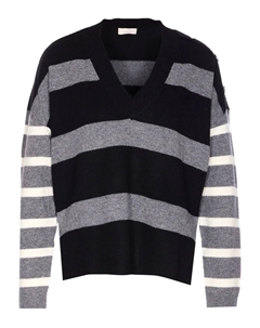 Полосатый свитер, серый Liu jo