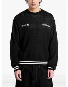 Вязаный свитер с вышитым логотипом, черный Carhartt wip