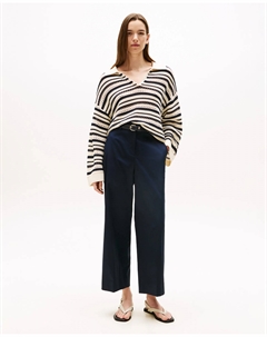 Женские брюки чинос Slim Straight, синий Tommy hilfiger