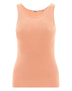 Майка из хлопка в рубчик, оранжевый Aspesi