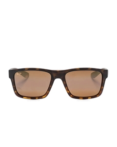 Солнцезащитные очки в прямоугольной оправе, черный Maui jim