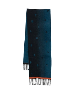 Шерстяной шарф, синий Paul smith