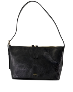 Сумка через плечо из телячьей кожи с верхней ручкой, черный A.p.c.