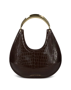 Средняя сумка-тоут с ручкой-украшением, коричневый Elisabetta franchi