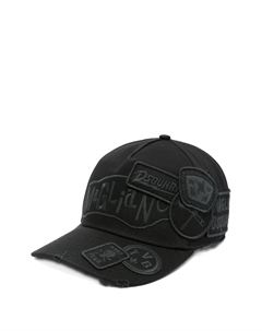 Бейсболка с вышитой нашивкой, черный Dsquared2