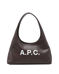 Маленькая сумка через плечо с логотипом, коричневый A.p.c.