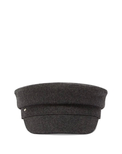 Шерстяная шапка с металлическими деталями, серый Weekend max mara