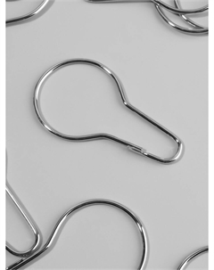 Крючок для штор, 6.8×3.8×0.2 см, 20 шт., цвет серебряный Арт узор