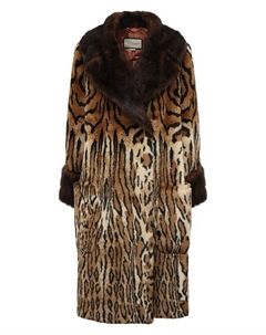 Шуба из экомеха Gucci