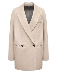 Кожаный жакет Brunello cucinelli