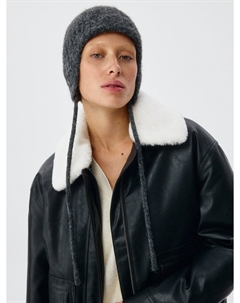 Вязаная шапка-чепчик с содержанием шерсти Sela