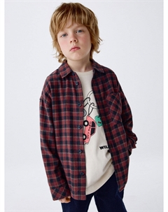 Фланелевая рубашка в клетку для мальчиков Sela