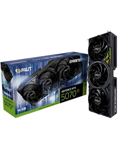 Видеокарта PCI-E GeForce RTX 5070 Ti GamingPro (NE7507T019T2-GB2031A) 16GB GDDR7 256bit 5nm 2295/28000MHz HDMI 3*DP Palit