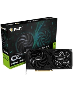 Видеокарта PCI-E GeForce RTX 4060 Ti Dual (NE6406TT19P1-1060D) 8GB GDDR6 128bit 5nm 2310/18000MHz HDMI/3*DP Palit
