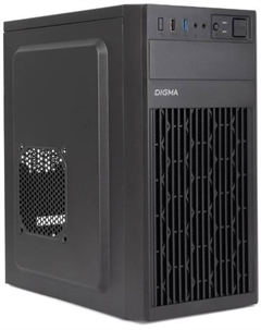 Корпус mATX DCC-MN302 черный, без БП, USB 2.0, USB 3.0 Digma
