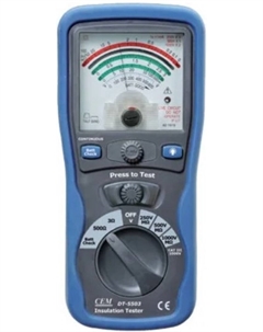 Измеритель сопротивления изоляции CEM DT-5503 CEM 480489 Аналоговый тестер изоляции и электропроводимости Cem