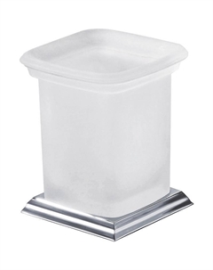 Стакан для зубных щеток Zoe AM-G-6831D Хром Белый Art&max