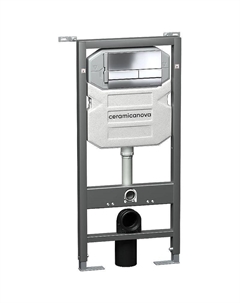 Инсталляция Envision CN1002CH для унитаза с клавишей смыва Хром Ceramica nova