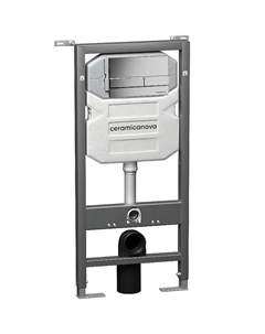 Инсталляция Envision CN1002M для унитаза с клавишей смыва Хром матовый Ceramica nova