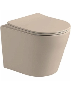 Унитаз Piatti VT1-11SMC подвесной Капучино матовый с сиденьем Микролифт Vincea