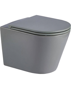 Унитаз Salzbach 043 MT-GR 10000010283 подвесной Серый матовый с сиденьем Микролифт Weltwasser