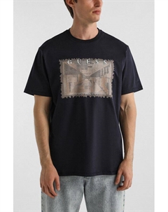 Футболка хлопковая с принтом Guess