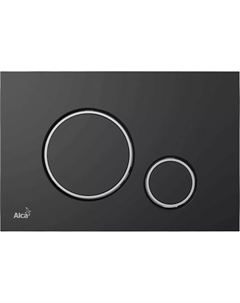 Кнопка смыва THIN M778 черный матовый / хром глянцевый Alcaplast