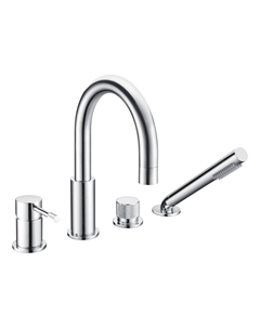 Смеситель на борт ванны Uno 460-CR Chrome Boheme