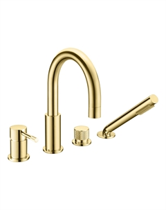 Смеситель на борт ванны Uno 460-G Gold Boheme