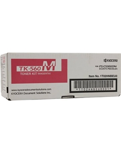 Картридж лазерный Kyocera TK-560M/1T02HNBEU0, пурпурный, 10000 страниц, оригинальный, для Kyocera FS-C5300DN, FS-C5350DN, ECOSYS P6030cdn
