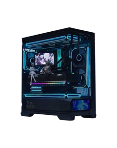 Корпус ThundeRobot Black Warrior, ATX, 6.2" screen, Mid Tower, чёрный Thunderobot