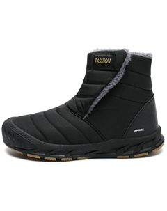 Теплые нескользящие короткие зимние сапоги унисекс, Black King jinmai