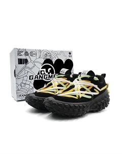 Массивные кроссовки унисекс низкие черные Hong kong meng