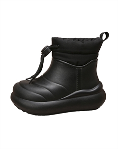 Теплые короткие зимние сапоги женские черные Forest princess