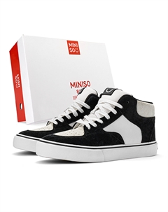 Кроссовки для скейтбординга унисекс, средний размер, белый, черный/белый, серый/бежевый, коричневый/синий Miniso