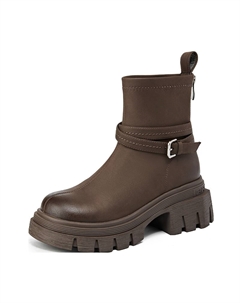 Короткие женские ботинки Martin, Brown 15 mins