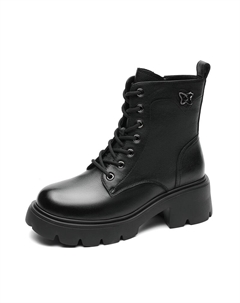 Женские черные ботинки Crew Martin Aokang