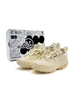 Массивные кроссовки унисекс, низкие, бежевые Hong kong meng