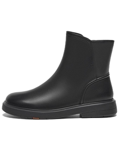 Ботильоны женские на низком каблуке, Black-Unlined Bata