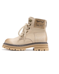 Короткие женские ботинки Martin, цвет абрикос, Apricot Aokang