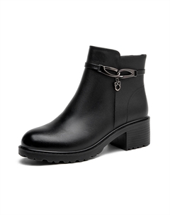 Ботильоны женские 4,8 см, черные Aokang