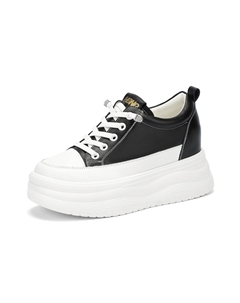 Маленькие белые туфли, легкие, увеличивающие рост, низкие, повседневные, женские, черно-бежевые Red dragonfly