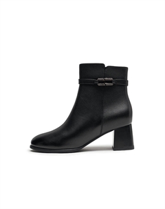 Ботильоны женские 5,5 см, Black Red dragonfly