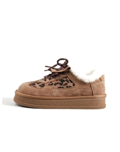 Женские зимние ботинки длиной до щиколотки, устойчивые к истиранию и увеличивающие рост, противоскользящие, Leopard Print Cherry&kalika